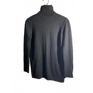 Laura Biagiotti Black Cashmere/Silk 90's Vtg Turtleneck Sweater for Women Small